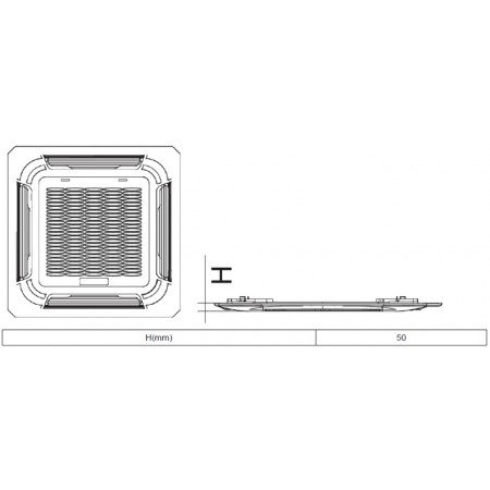 Фанкойл GENERAL CLIMATE GCKD-300Si 4T компактный кассетный с датчиком и модулем NIM General Climate Фанкойл GENERAL CLIMATE GCKD-300Si 4T компактный кассетный с датчиком и модулем NIM General Climate